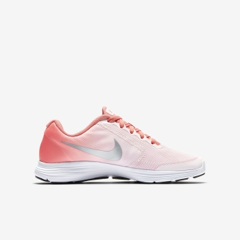 Nike Revolution 3 - Løbesko - Pink/Orange/Hvide/Metal Sølv | DK-86838